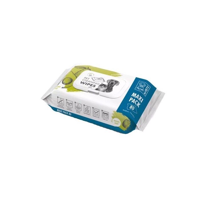 M-Pets Wipes Avocado - 80 Stück