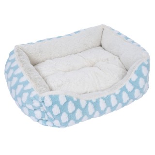 zooplus Basics Kuschelbett Fluffy - blau