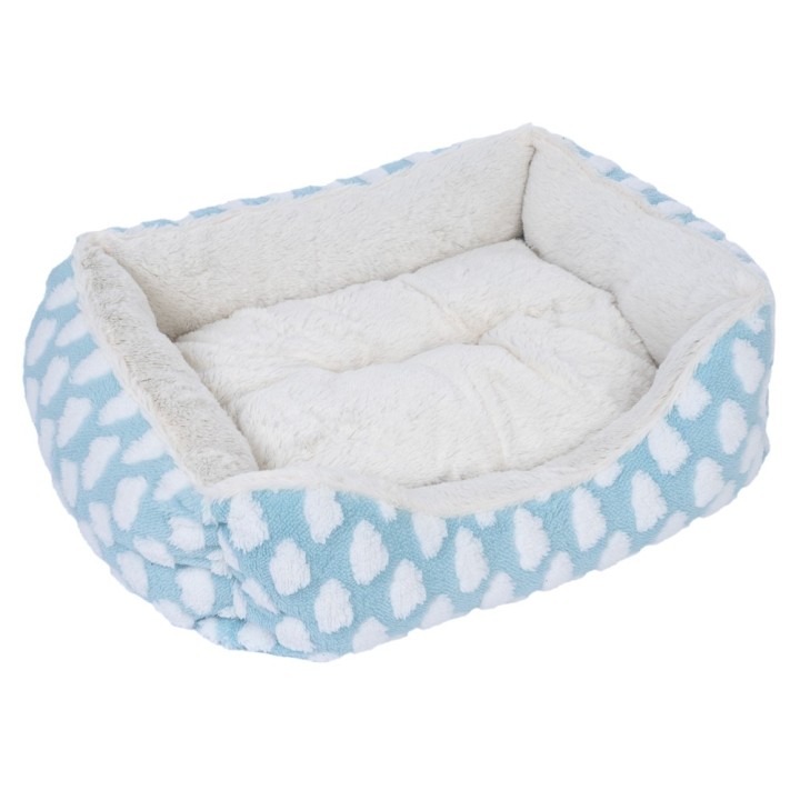 zooplus Basics Kuschelbett Fluffy - blau