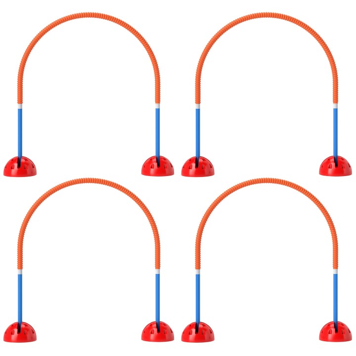 PawHut Agility Set Hunde 5-teiliges befüllbar Agility-Ausrüstung für Hundetraining Steckhürdenset mit verstellbar Agilitätstü