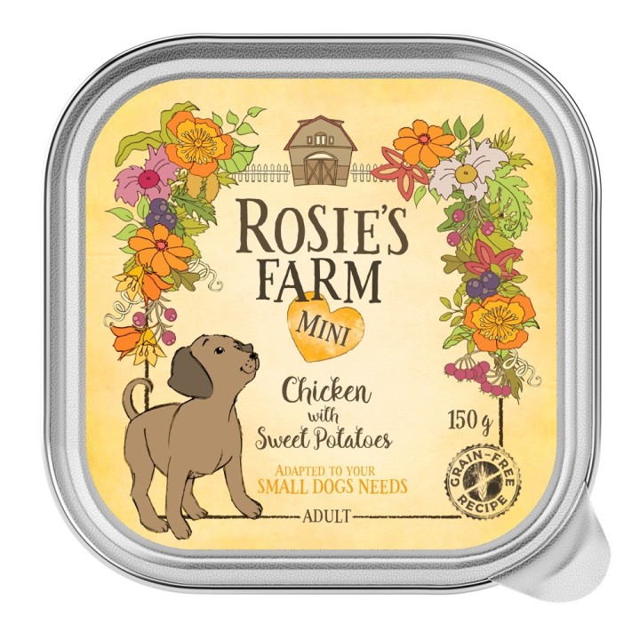 Rosie's Farm Mini 6 x 150 g - Huhn mit Süßkartoffeln