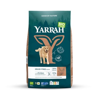 Yarrah Bio Getreidefrei mit Bio Huhn - 10 kg