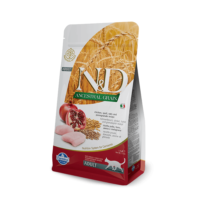FARMINA N&amp,D Low Ancestral Grain Chicken &amp, Pomegranate Adult Cat 300 g