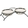 TRIXIE Schalen-Set mit Ständer 2 x 2,6 l 25 cm