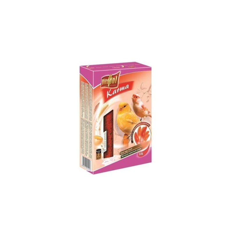 VITAPOL Kanarienvogelfutter mit roter Farbe 350 g