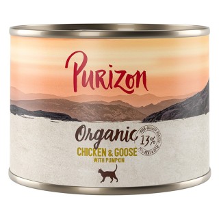 Purizon Organic 6 x 200 g - Huhn und Gans mit Kürbis