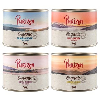 Purizon Organic 6 x 200 g - Mixpaket 4 Sorten