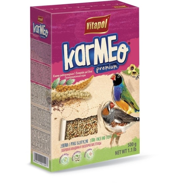 VITAPOL Futter für Zebrafinken und exotische Vögel 500 g