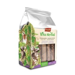VITAPOL Puff-Rolls Haselnusszweige mit Petersilie für Nagetiere 50g