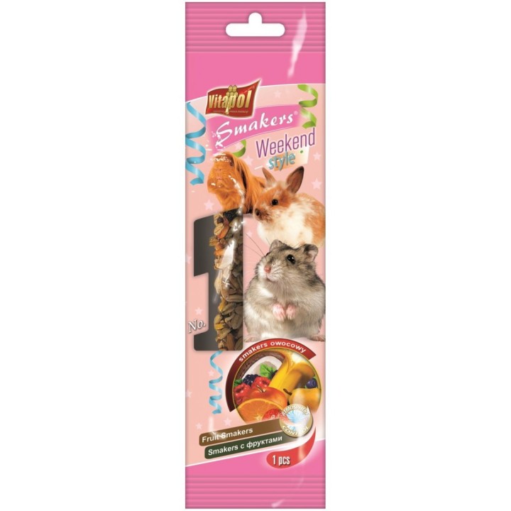 VITAPOL Weekend Style Fruchtsnacks für Nager 1 Stk.