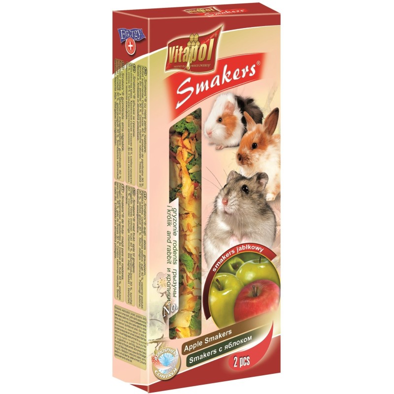 VITAPOL Smaker für Nagetiere-Apfel 2 Stück