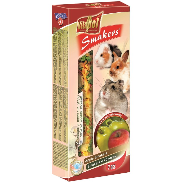 VITAPOL Smaker für Nagetiere-Apfel 2 Stück
