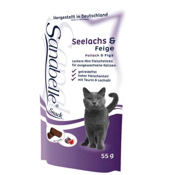 SANABELLE Snack Sticks Seelachs &amp, Feige 55 g