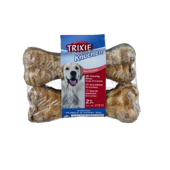 TRIXIE Kauknochen aus Rinderstrossen 10 cm 2 St.