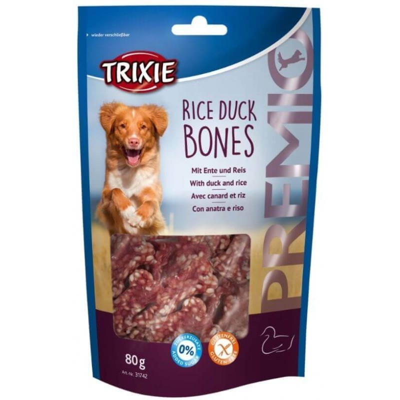 TRIXIE PREMIO Rice Duck Bones 80g