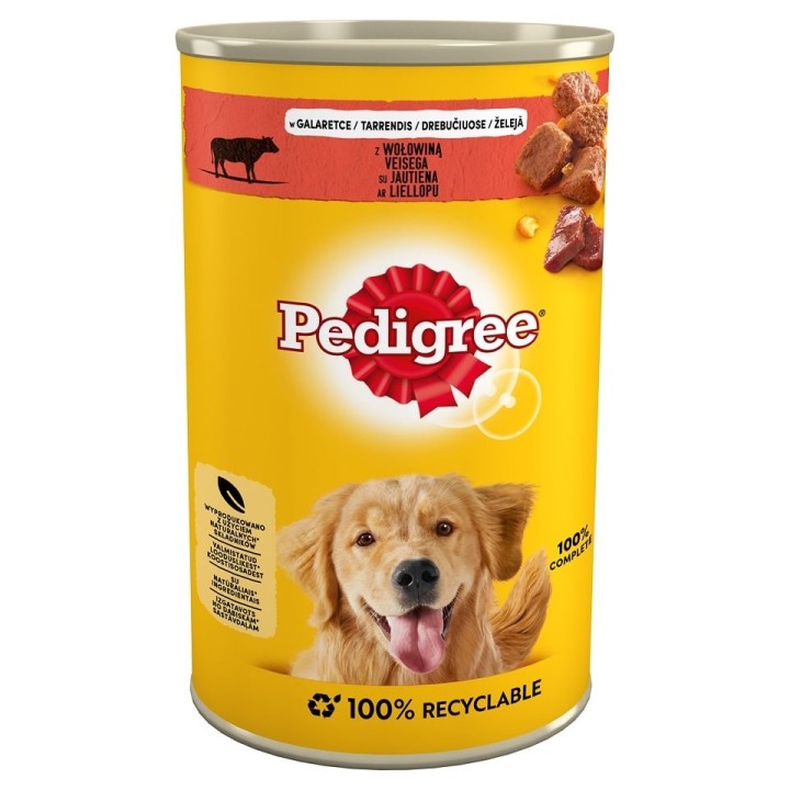 PEDIGREE Adult Dose 1200g: Nassfutter für adulte Hunde mit Rindfleisch in Gelee