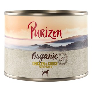 Purizon Organic 6 x 200 g - Huhn und Gans mit Kürbis
