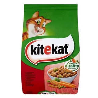 KITEKAT Katzentrockenfutter mit Rindfleisch und Gemüse 300g