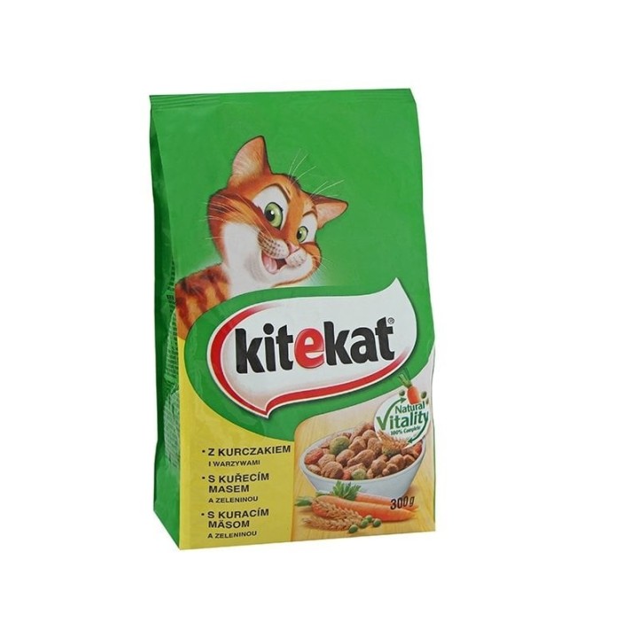 KITEKAT Katzentrockenfutter mit Huhn und Gemüse 300g