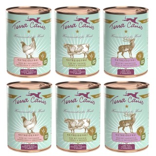 Terra Canis Getreidefrei 6 x 400 g - Mixpaket: (3 Sorten)