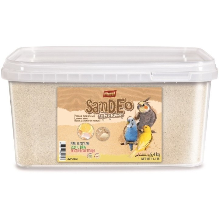 VITAPOL Zitronensand für Vögel - Eimer 5,4kg