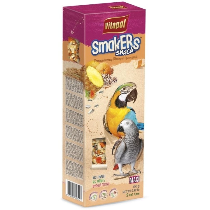 VITAPOL Orange Smakers für große Papageien