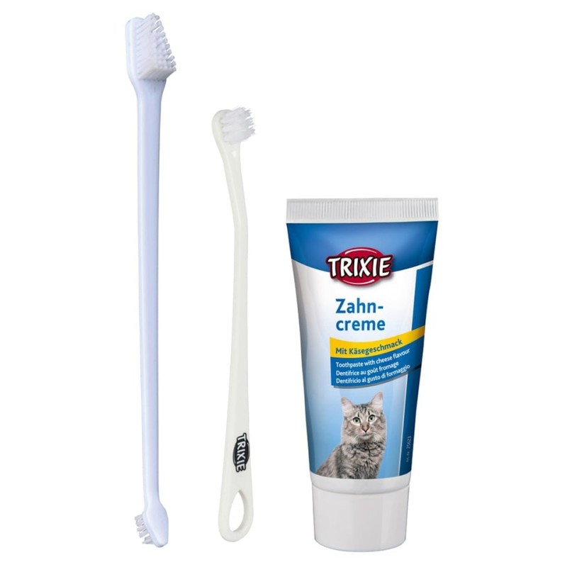 TRIXIE Zahnpflege-Set für Katzen