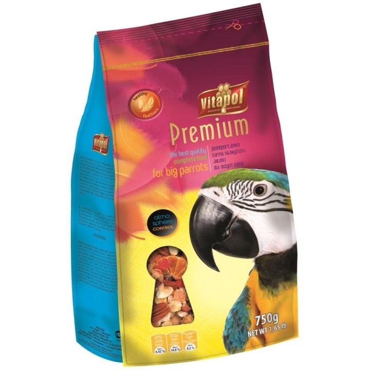 VITAPOL PREMIUM großer Papagei 750g