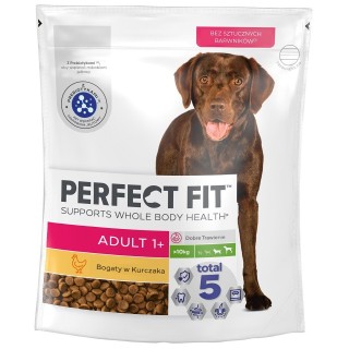 PERFECT FIT Adult 1+: Trockenvollnahrung mit Huhn für adulte Hunde großer Rassen 825g
