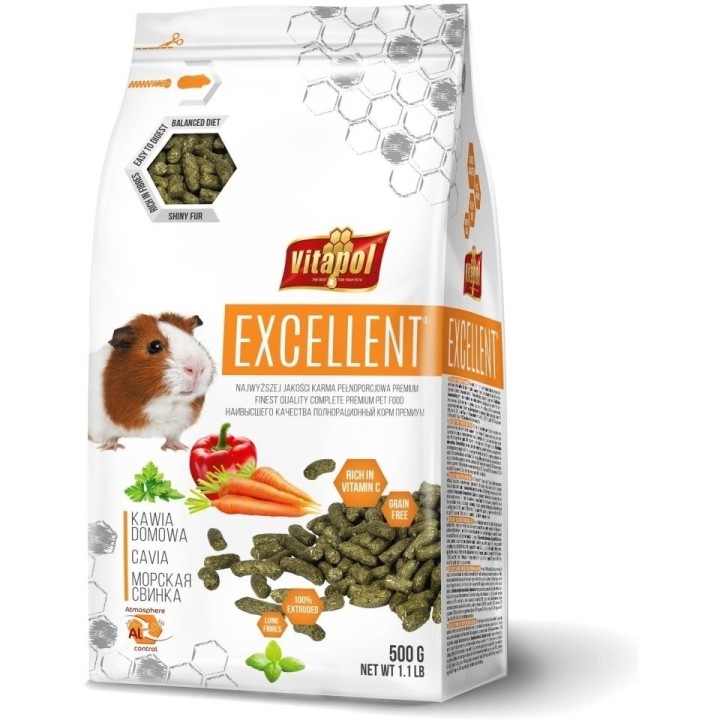 VITAPOL Excellent Komplettfutter für Meerschweinchen 500g