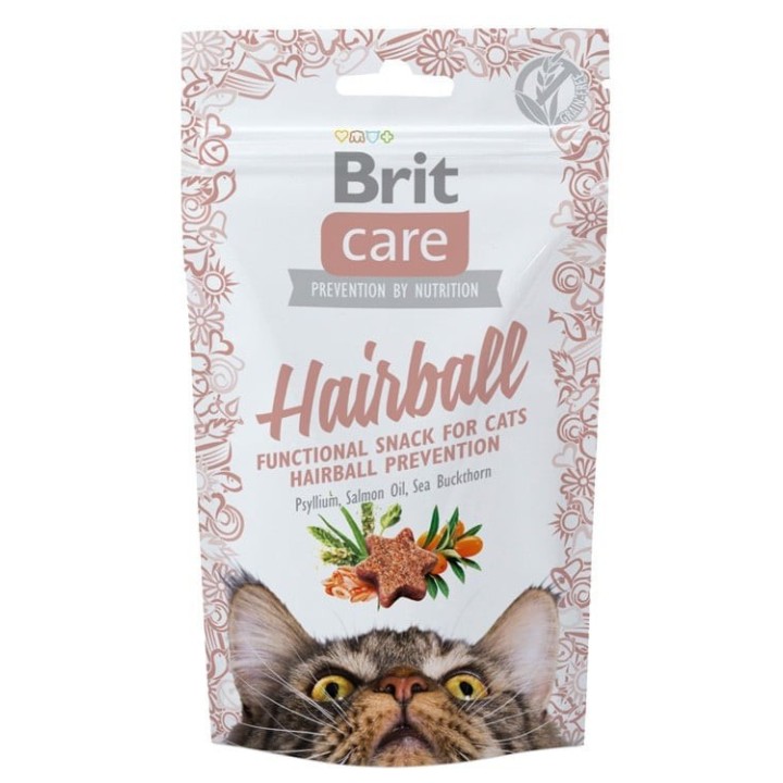 BRIT Care Cat Snack Hairball Katzenleckerli 50g