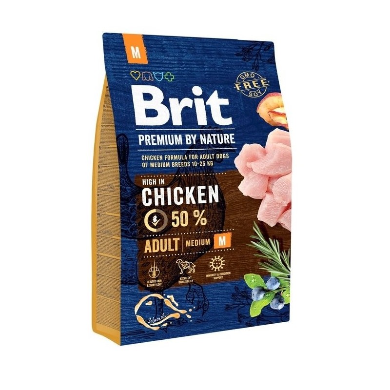 BRIT Premium By Nature Adult Medium M 3 kg