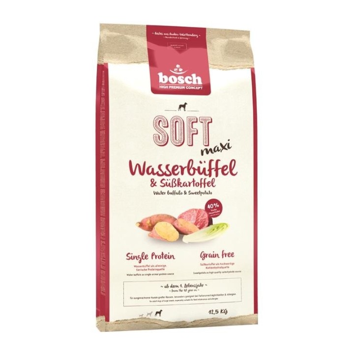 BOSCH Soft Maxi Wasserbüffel &amp, Süßkartoffel 12.5 kg