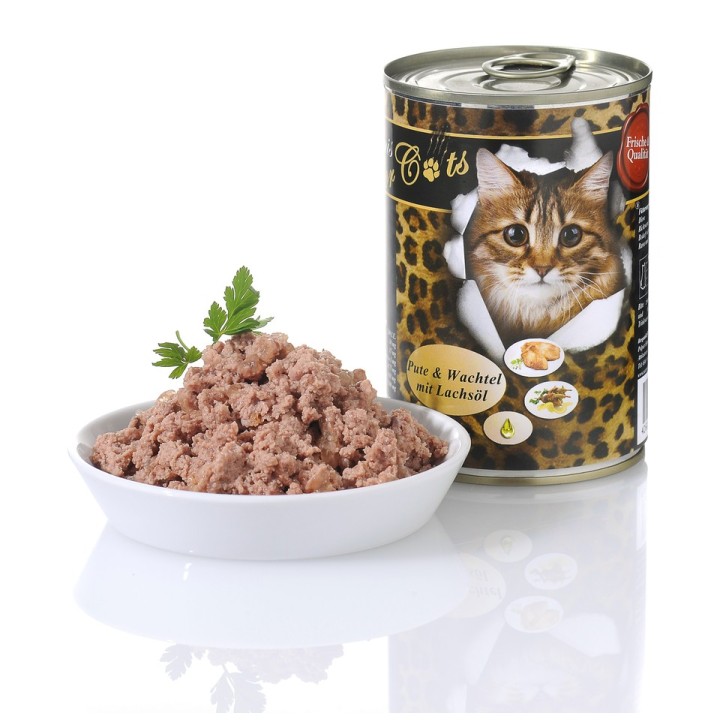 O'CANIS for Cats Pute, Wachtel und Lachsöl 400 g