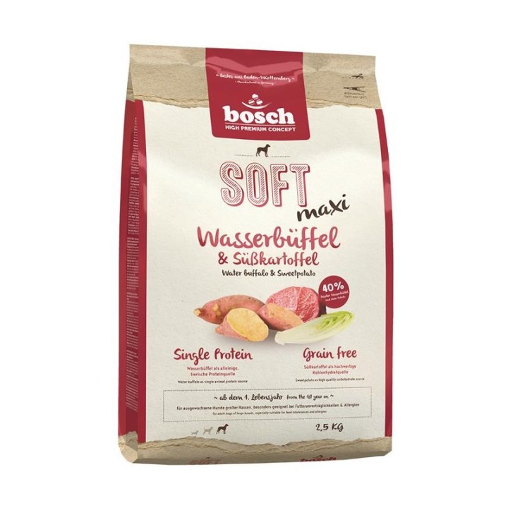 BOSCH Soft Maxi Wasserbüffel &amp, Süßkartoffel 2,5 kg