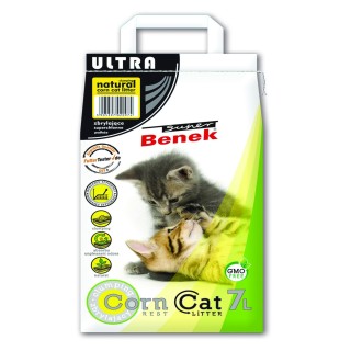 BENEK Super Corn Cat Ultra Natürliches Mais-Katzenstreu 7 l 4,4 kg