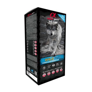 ALPHA SPIRIT Dog Complete Soft Food Wild Fish 9kg (45 x 200 g)