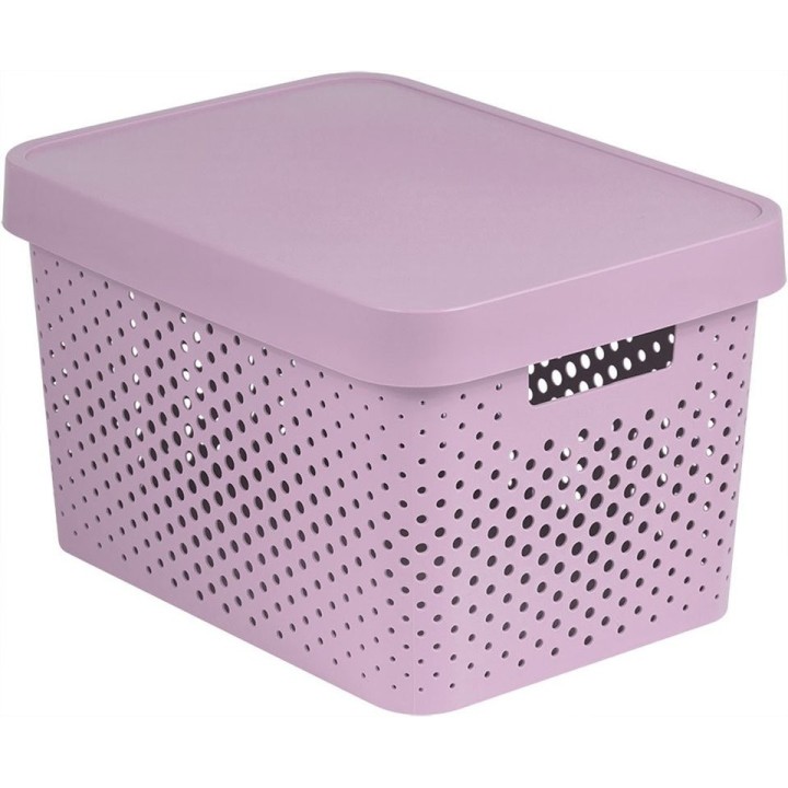 CURVER INFINITY Box mit Punktmuster, 17 L rosa