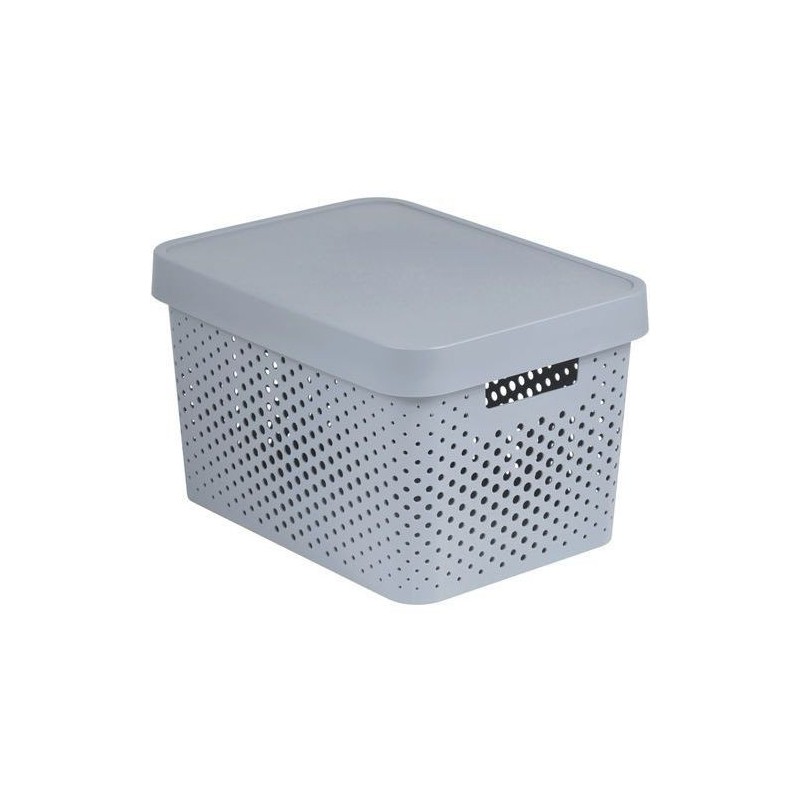 CURVER INFINITY Box mit Punktmuster, 17 L hellgrau