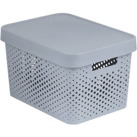 CURVER INFINITY Box mit Punktmuster, 17 L hellgrau