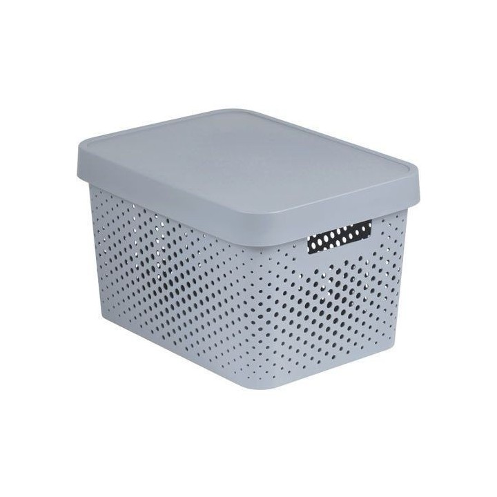CURVER INFINITY Box mit Punktmuster, 17 L hellgrau