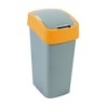 CURVER Mülleimer FLIP BIN 50L silber/orange