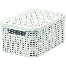 CURVER Aufbewahrungsbox NATURAL STYLE mit Deckel M Creme