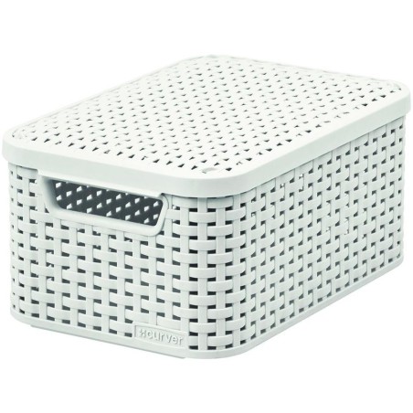 CURVER Aufbewahrungsbox NATURAL STYLE mit Deckel M Creme