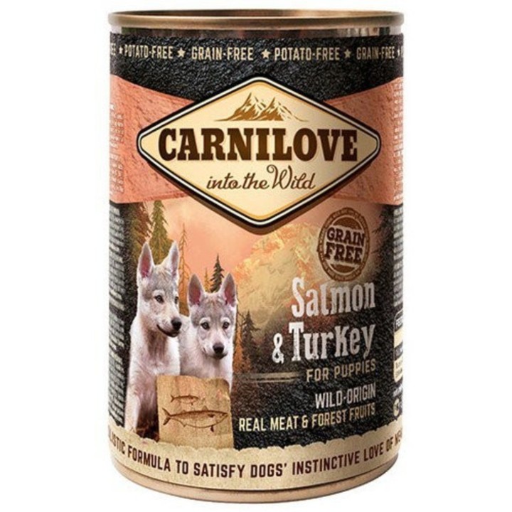 CARNILOVE Puppy Wild Meat Salmon &amp, Turkey 400 g