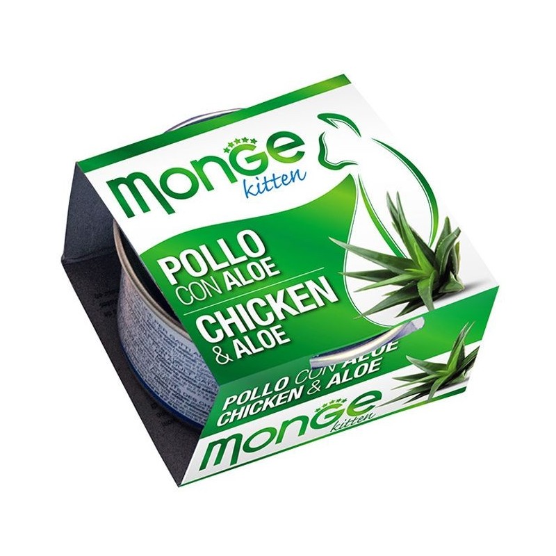 MONGE Fruit Cat Kitten Hühnchen mit Aloe 80 g