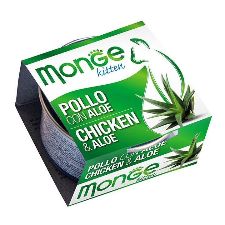 MONGE Fruit Cat Kitten Hühnchen mit Aloe 80 g