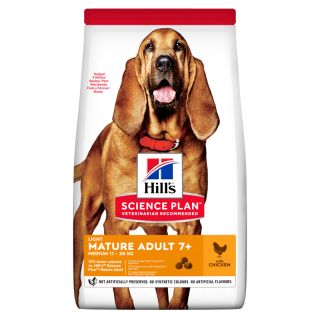 HILL'S Science Plan 7+ Dog Mature Light Medium Chicken 14 kg