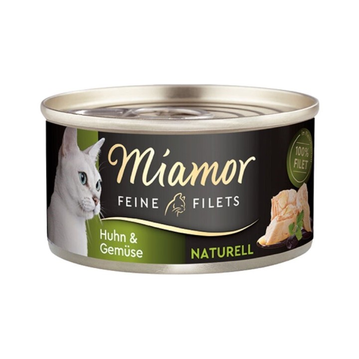 MIAMOR Feine Filets Naturell Chicken&amp,Vegetables 80g