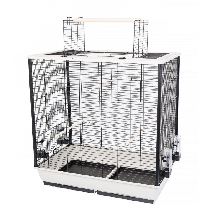 INTERZOO Fiona Vogelkäfig 78 cm warm grau